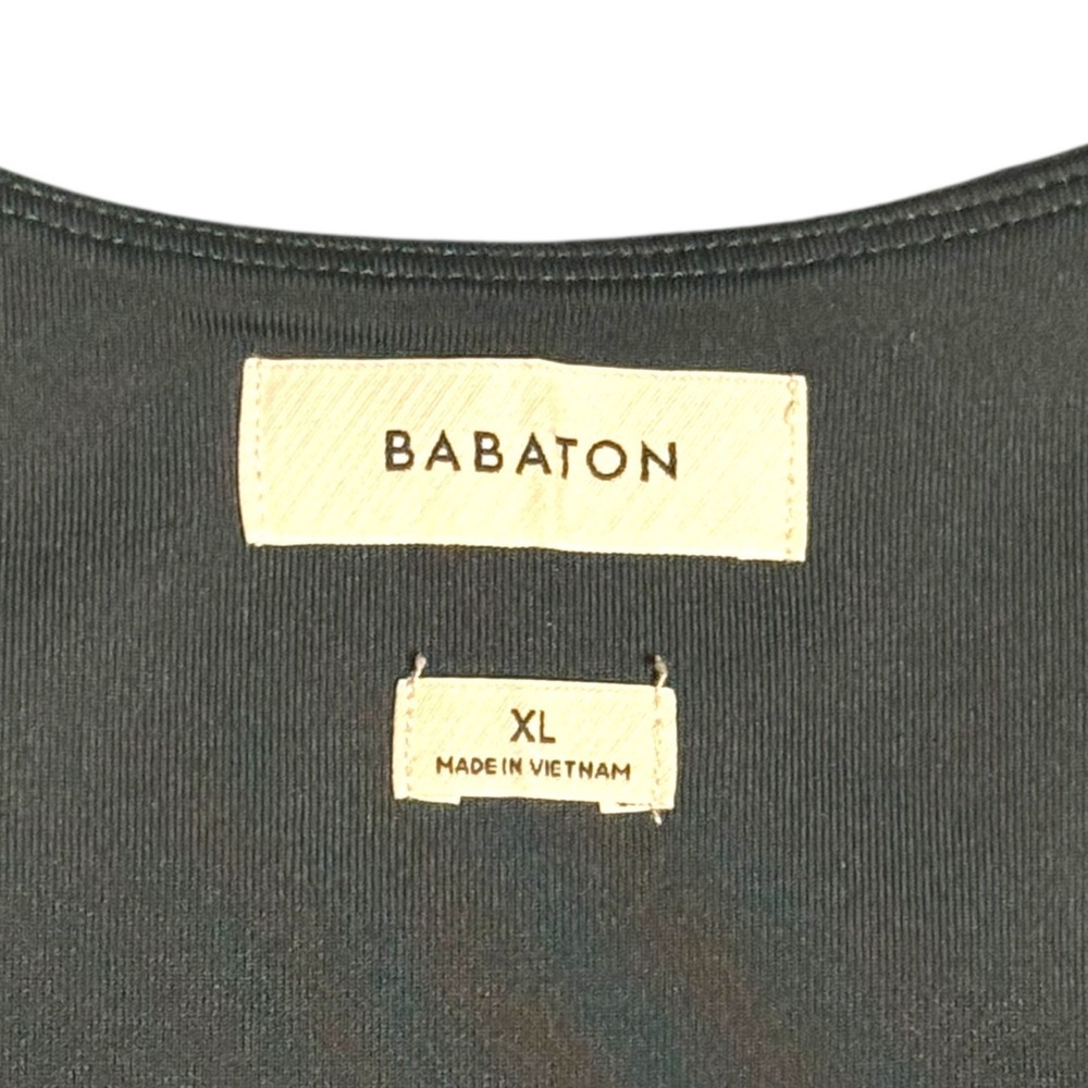 Babaton Aritzia Contour Cami Midi Slip Dress XL Dark Green Tight Party‎ Cocktail - Picture 6 of 7
